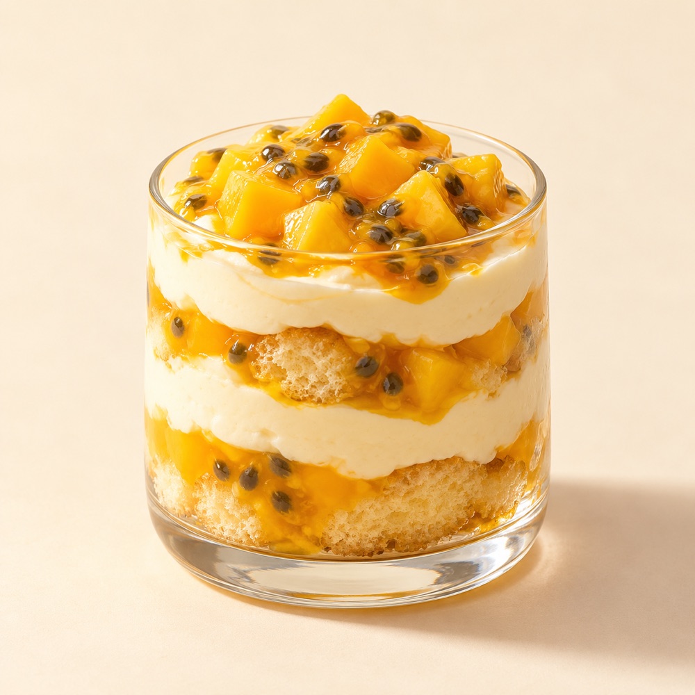 Tiramisu antillais maison, illustration de présentation